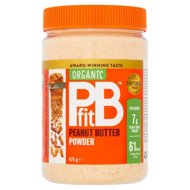 PBfit Organic Peanut Butter Powder - 87% Less Fat and High Protein   425g