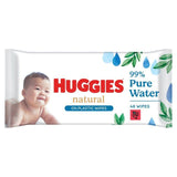 Huggies Natural 0% Plastic Baby Wipes    48 per pack