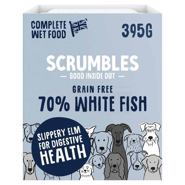 Scrumbles Dog Food Grain Free White Fish   395g