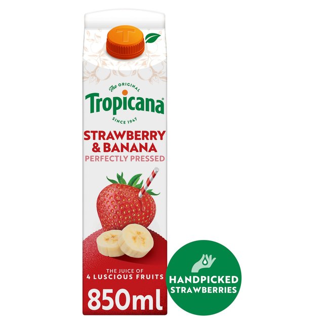 Tropicana Strawberry & Banana Fruit Juice   850ml