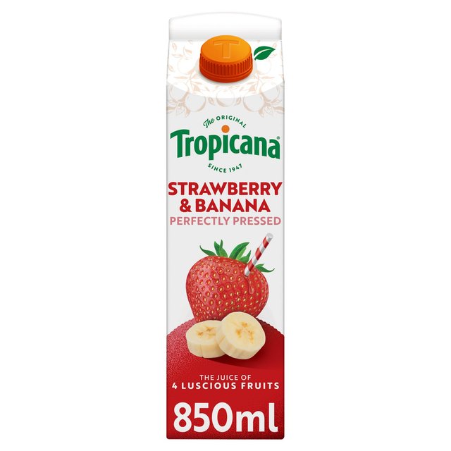 Tropicana Strawberry & Banana Fruit Juice   850ml