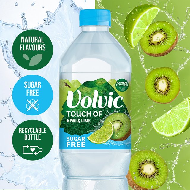 Volvic Touch of Fruit Sugar Free Kiwi & Lime Natural Flavoured Water   1.5L GOODS M&S   