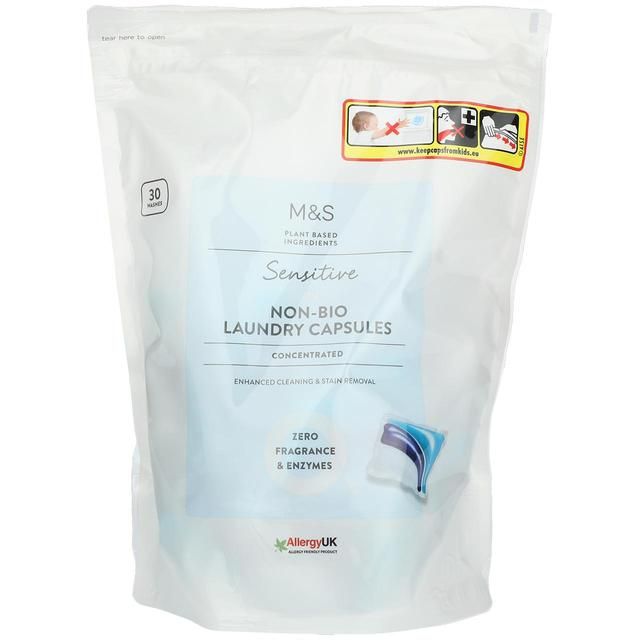 M&S Sensitive Non-Bio Laundry Capsules   30 per pack