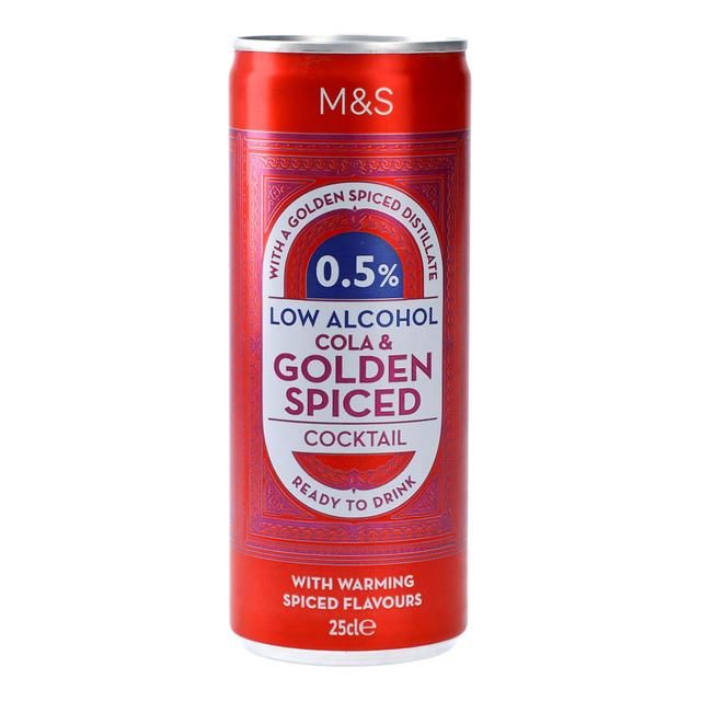 M&S Low Alcohol Golden Spiced & Cola   250ml