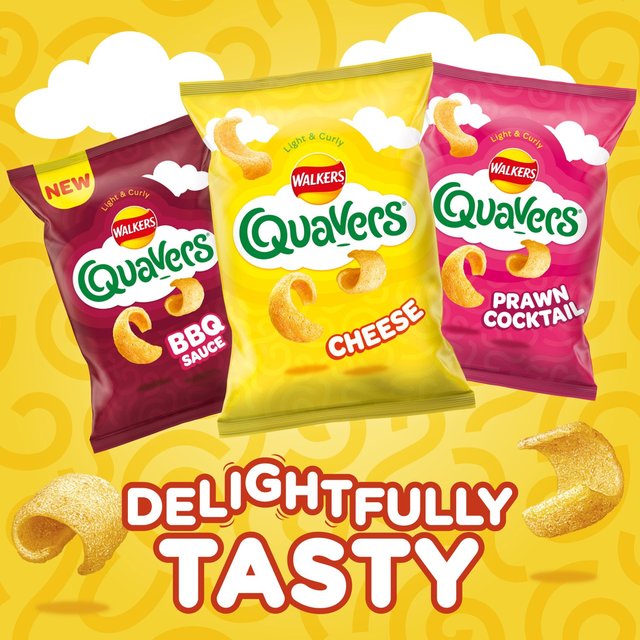 Walkers Quavers BBQ Sauce Multipack Snacks Crisps   6 per pack GOODS M&S   