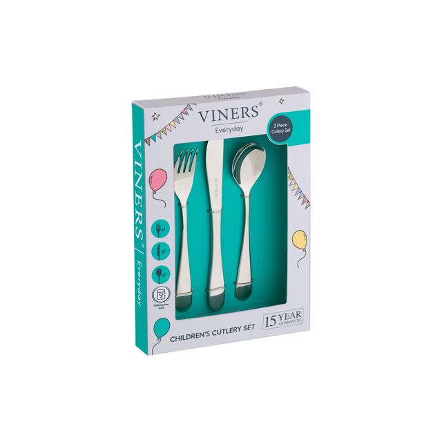 Viners Everyday 3 Piece Kids Cutlery Set   3 per pack