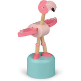 Wooden Push Base Flamingo Toy GOODS M&S   