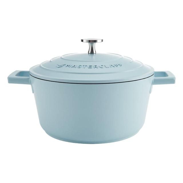 MasterClass Sky Blue Cast Aluminium Casserole Dish 2.5L