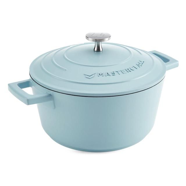 MasterClass Sky Blue Cast Aluminium Casserole Dish 2.5L