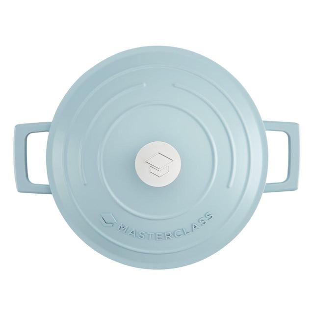 MasterClass Sky Blue Cast Aluminium Casserole Dish 2.5L GOODS M&S   