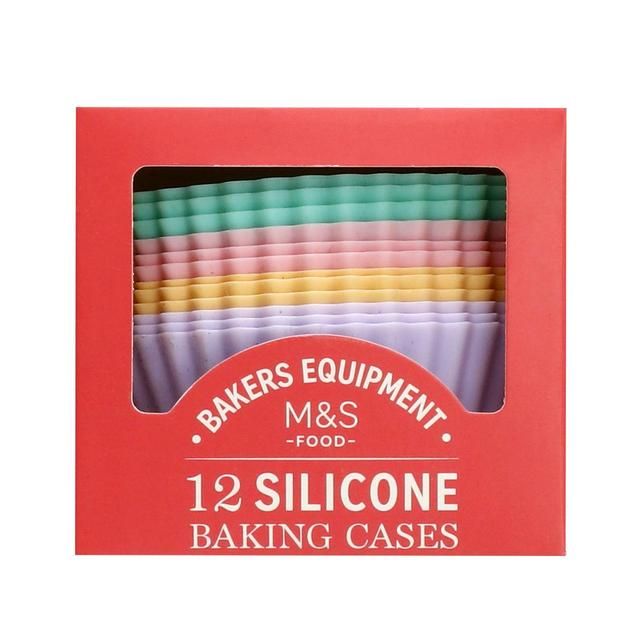 M&S 12 Silicone Baking Cases   12 per pack