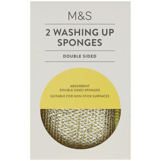 M&S 2 Washing Up Sponges   2 per pack GOODS M&S   