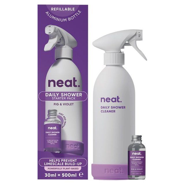 Neat Daily Shower Cleaner Refill Starter Pack Fig & Violet   500ml GOODS M&S   