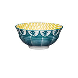 KitchenCraft Leafy Green Print Ceramic Bowls