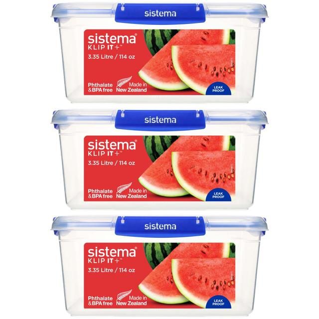 Sistema Klip It Plus Food Storage Container 3x3.35L