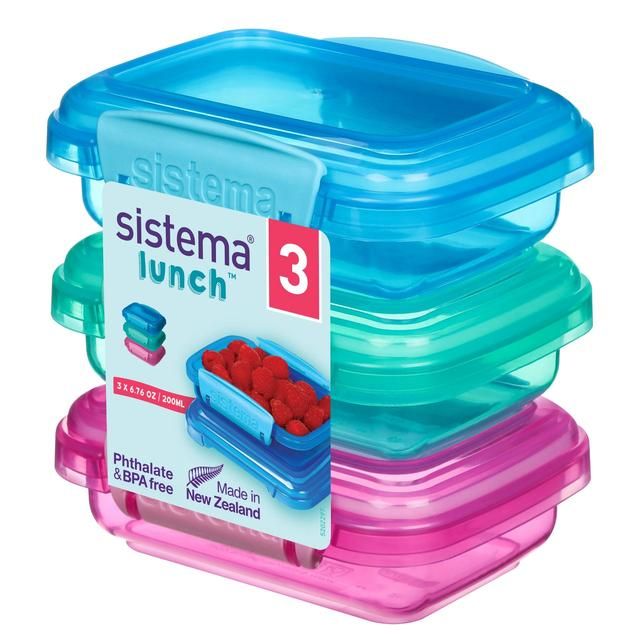 Sistema Lunch Food Storage Containers 3x200ml GOODS M&S   