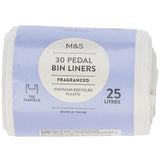 M&S 30 Fragranced Tie Handle 25L Pedal Bin Liners   30 per pack GOODS M&S   