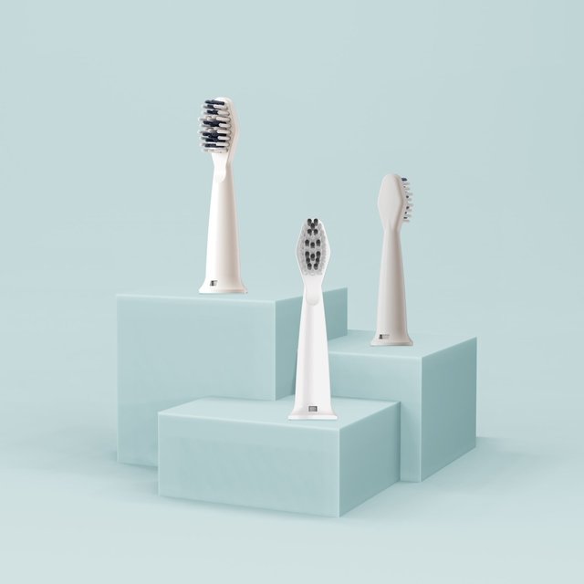 Waken Sonic Toothbrush Heads - White   3 per pack GOODS M&S   