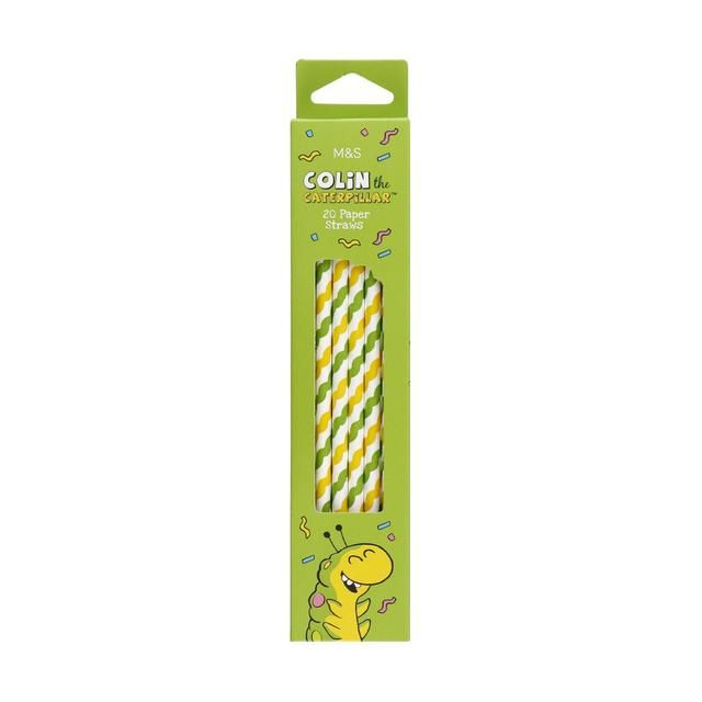 M&S Colin the Caterpillar Paper Straws   20 per pack GOODS M&S   