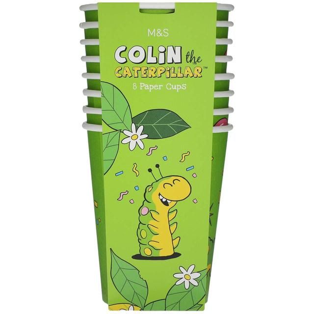 M&S Colin the Caterpillar Party Cups   8 per pack