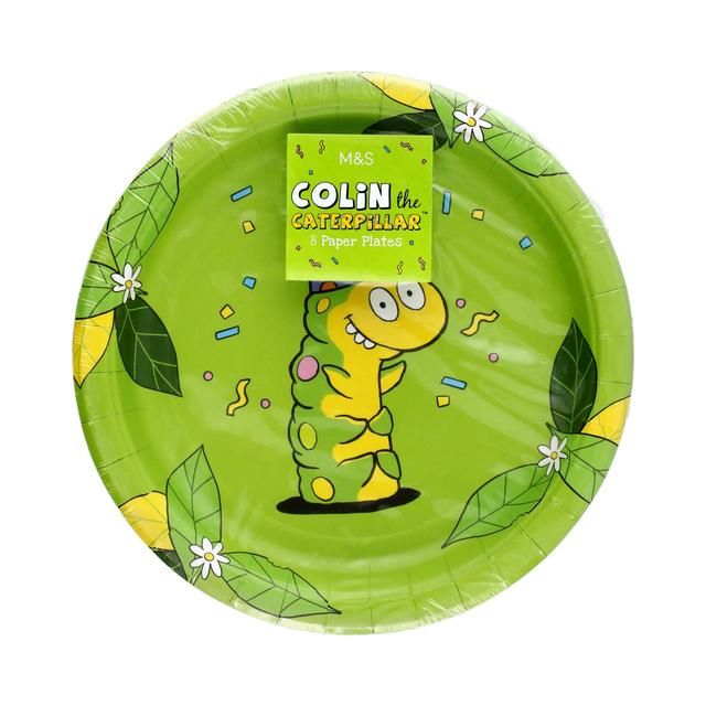 M&S Colin the Caterpillar Paper Plates   8 per pack