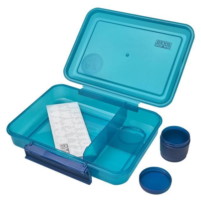 Polar Gear Clic-tite Personalise A-Z Stickers Trio Lunch Box 1.1L Blue GOODS M&S   