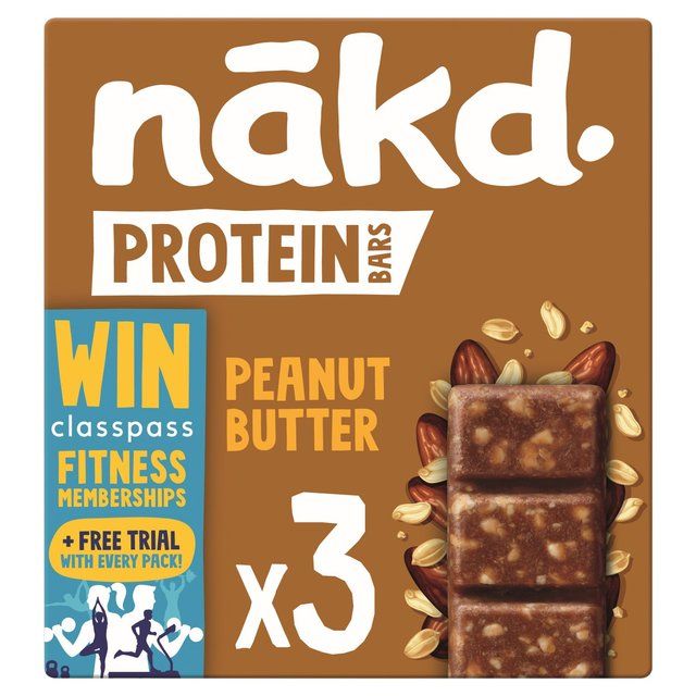 nakd. Protein Peanut Butter Multipack   3 x 45g