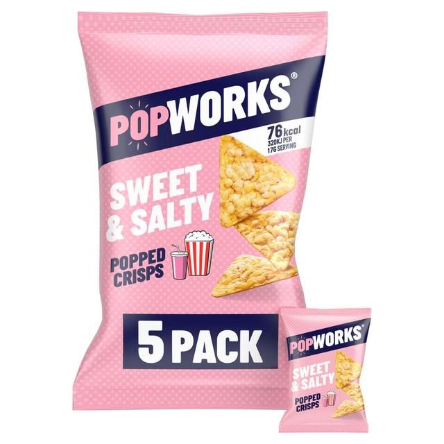 Popworks Sweet & Salty Multipack Popped Crisps   5 per pack GOODS M&S   