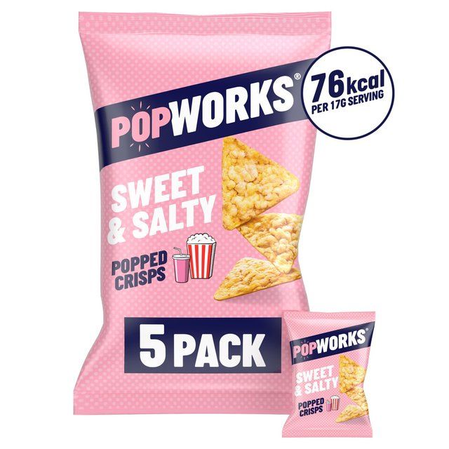 Popworks Sweet & Salty Multipack Popped Crisps   5 per pack GOODS M&S   