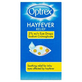 Optrex Hayfever Relief Eye Drops Itchy Eyes 2% w/v 10ml GOODS Superdrug   