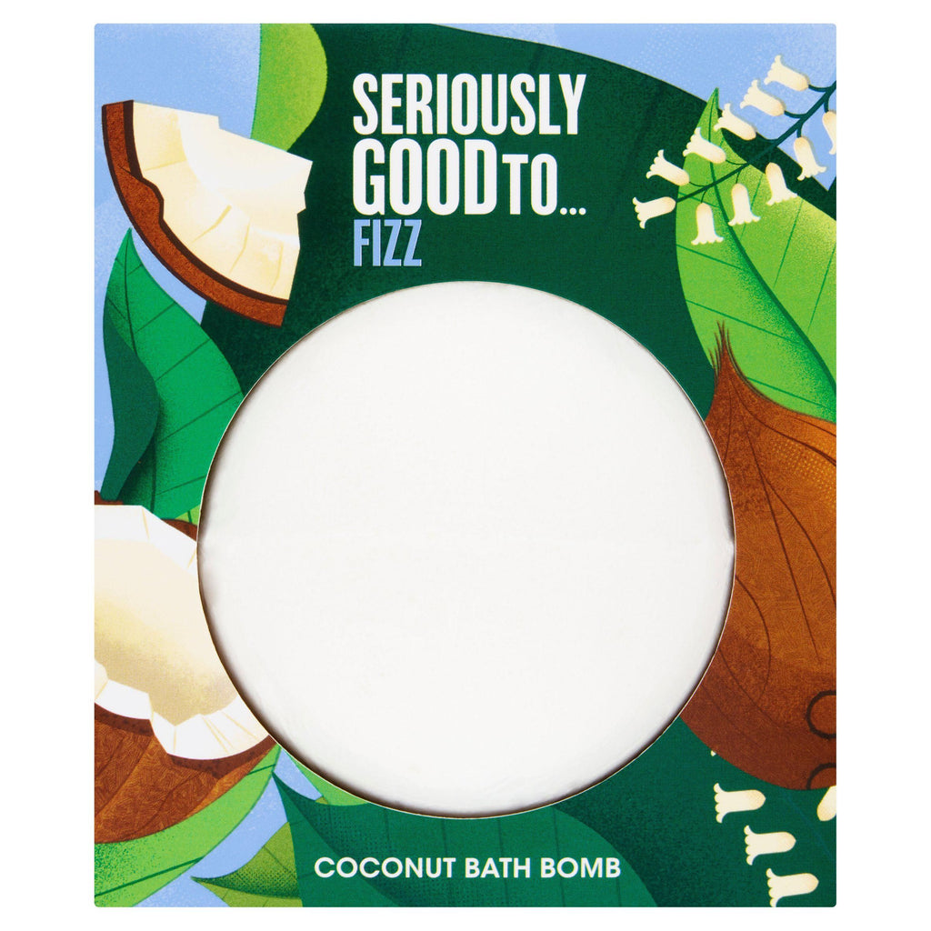 Sainsbury's Seriously Good To Fizz Coconut Bath Bomb 150g