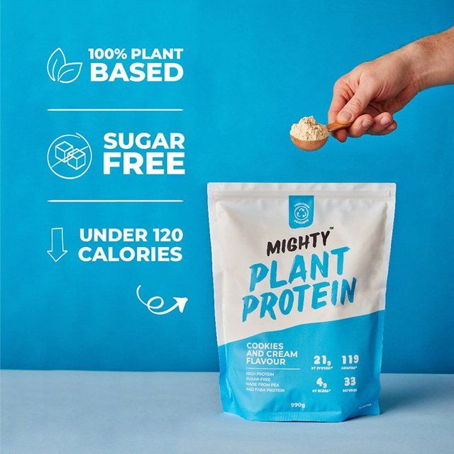 Mighty Plant Protein Cookies and Cream Flavour   990g GOODS M&S   