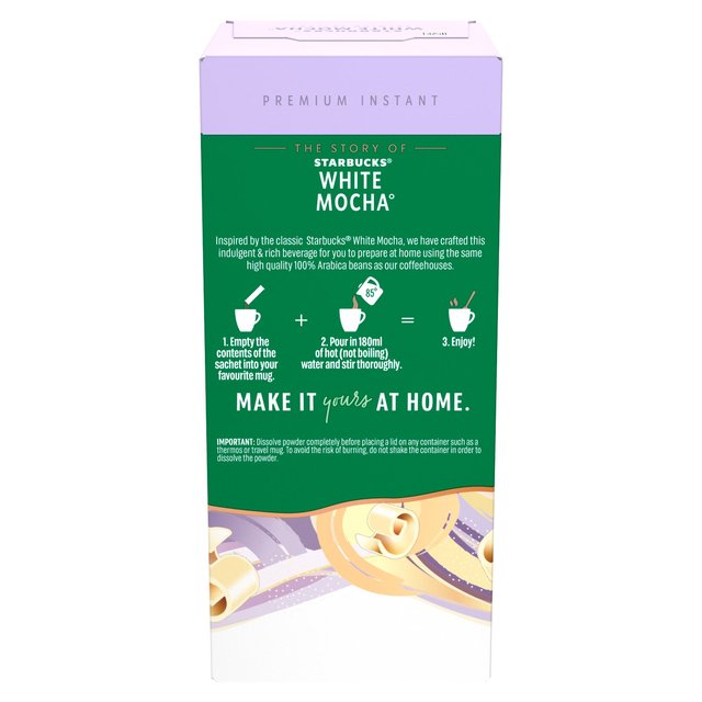 Starbucks Frothy Mixes - White Mocha 5 sachets   5 per pack GOODS M&S   