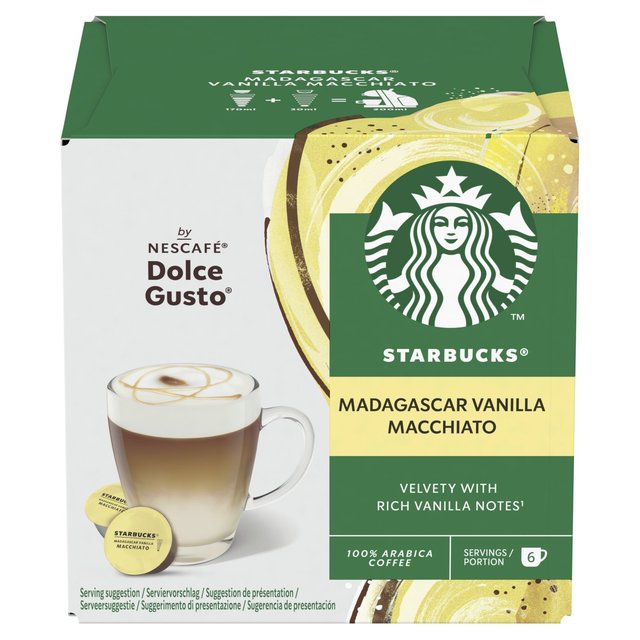 Starbucks by Nescafe Dolce Gusto Vanilla Macchiato    12 per pack GOODS M&S   