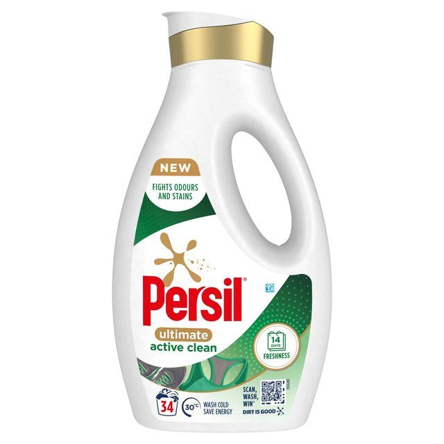 Persil Ultimate Active Clean Washing Liquid Laundry Detergent 34 Washes   918ml