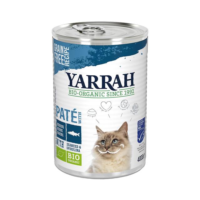 Yarrah Organic Grain-Free Fish Pate for Cats   400g