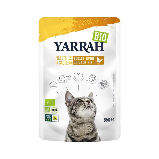 Yarrah Organic Fillets with Chicken in Gravy for Cats   85g