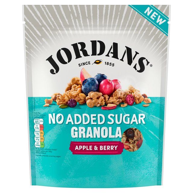 Jordans No Added Sugar Apple & Berry Granola Breakfast Cereal   425g