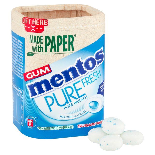 Mentos Gum Pure Fresh Freshmint Chewing Gum   100g GOODS M&S   