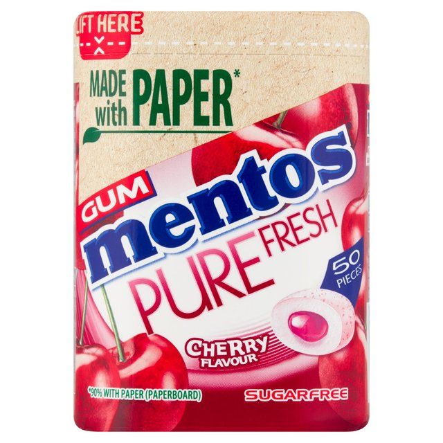 Mentos Gum Pure Fresh Cherry Chewing Gum   97g