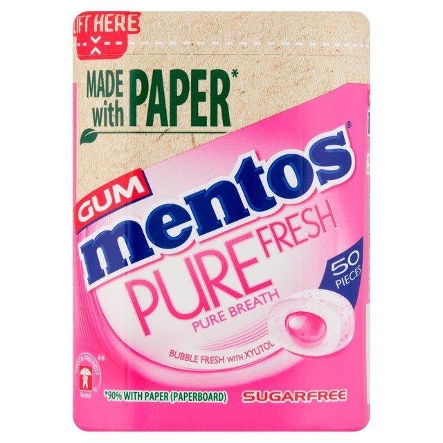 Mentos Gum Pure Fresh Bubble Fresh Chewing Gum   100g