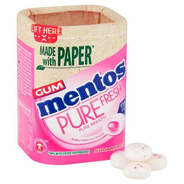 Mentos Gum Pure Fresh Bubble Fresh Chewing Gum   100g GOODS M&S   