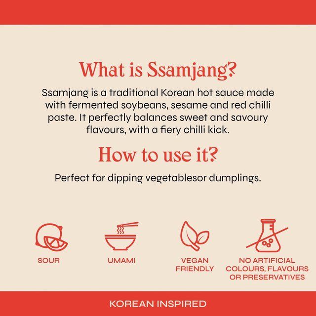 Sosu Korean Ssamjang Chilli Sauce    250ml GOODS M&S   