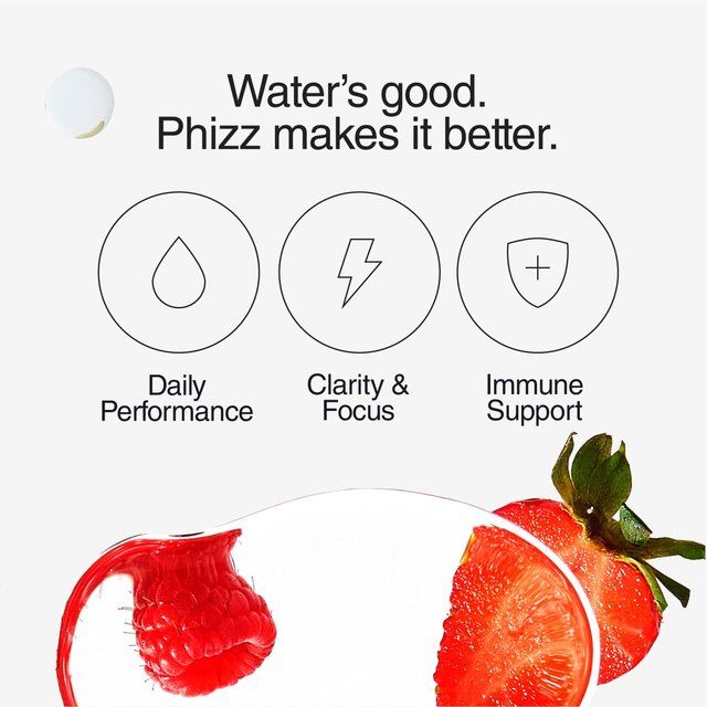 Phizz Mixed Berry 3-in-1 Hydration Electrolytes and Vitamins Effervescent   20 per pack GOODS M&S   