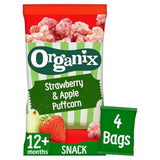 Organix Strawberry & Apple Puffcorn 12 months toddler snack   4 x 10g GOODS M&S   