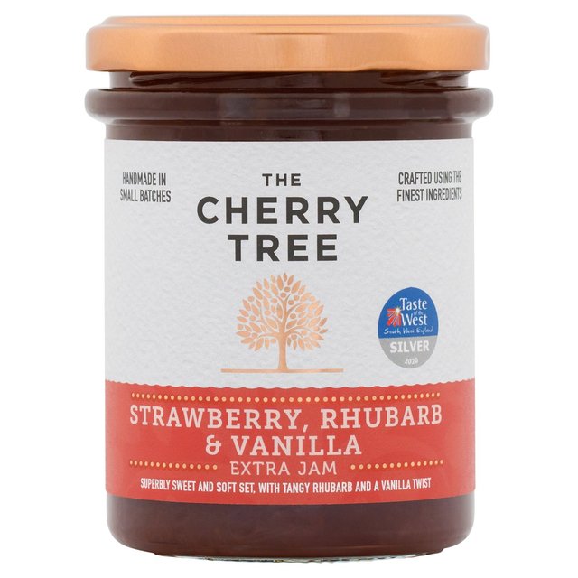 The Cherry Tree Strawberry Rhubarb & Vanilla Extra Jam   225g GOODS M&S   