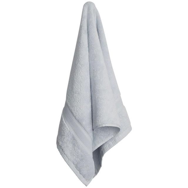 M&S Collection Super Soft Pure Cotton Antibacterial Face Towel Silver Grey   2 per pack