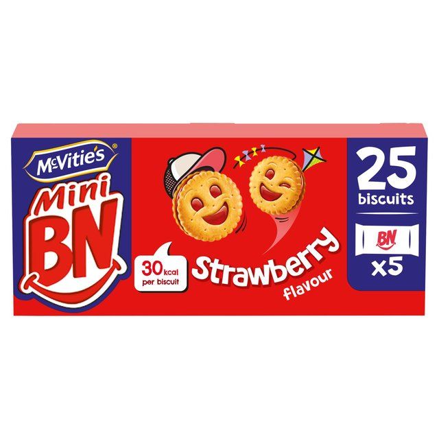 McVitie's Mini BN Strawberry Flavour Biscuits Multipack   25 per pack GOODS M&S   