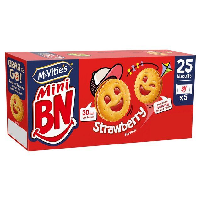 McVitie's Mini BN Strawberry Flavour Biscuits Multipack   25 per pack GOODS M&S   