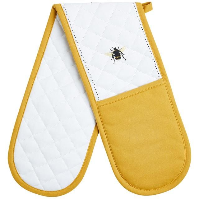 M&S Collection Bee Double Oven Glove Yellow GOODS M&S   